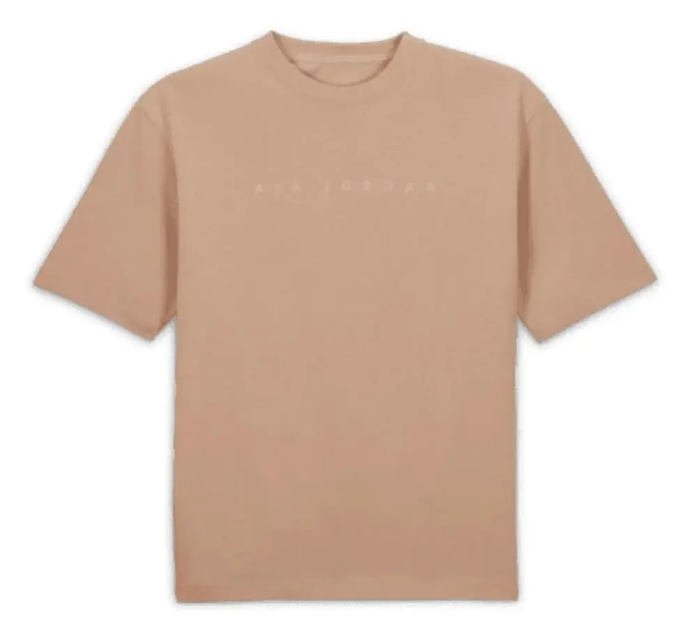 Jordan Union MJ Short Sleeve Tee Shirt Beige Coconut Milk  DV7343-296 Size Large